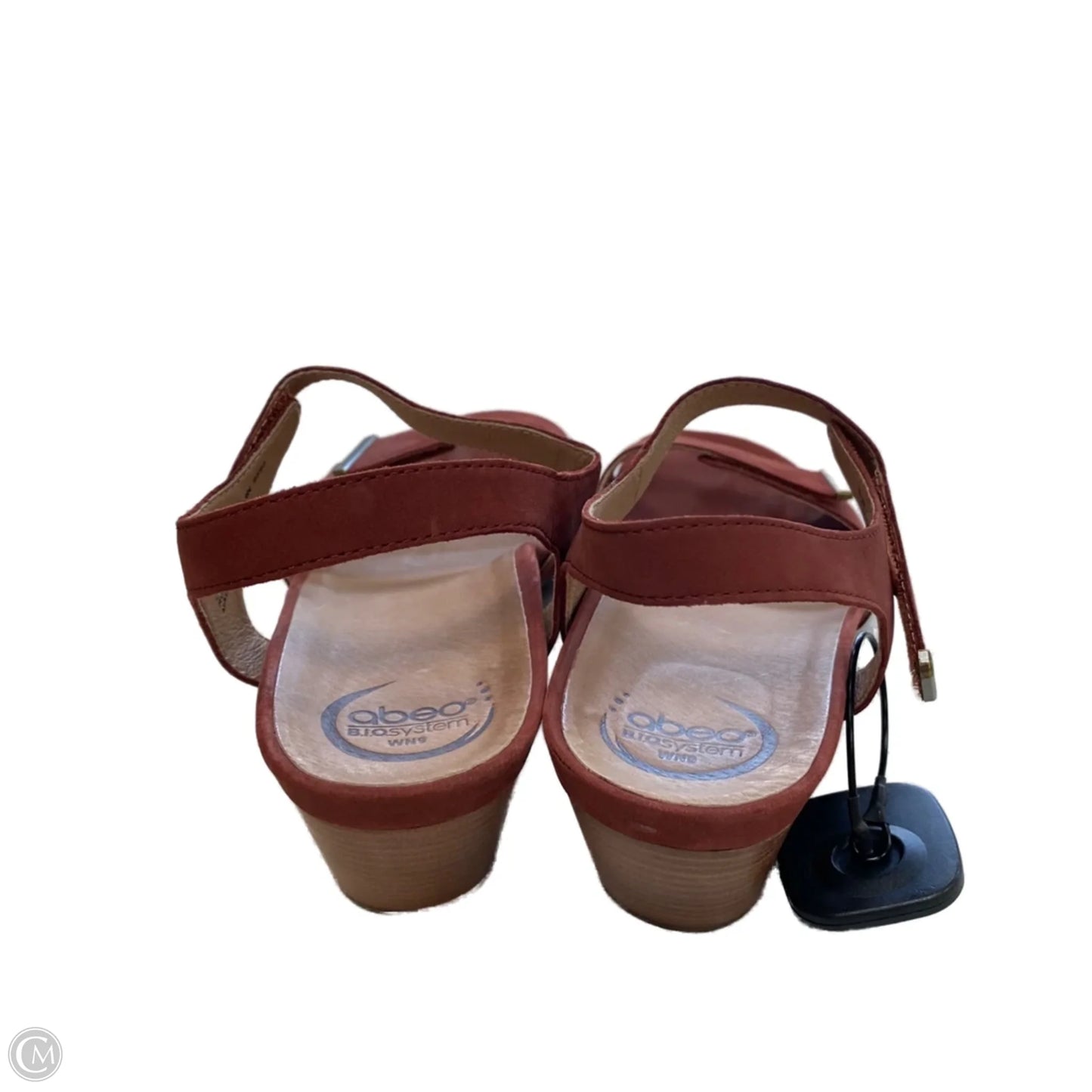 Sandals Heels Block By Abeo In Red, Size: 9