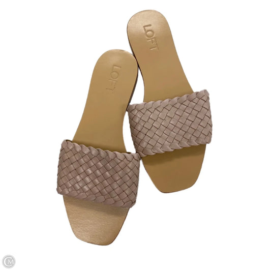 Sandals Flats By Loft In Pink, Size: 8