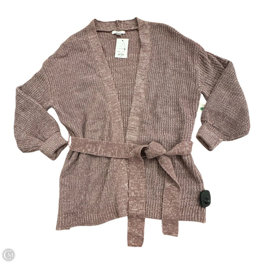 Sweater Cardigan By Nine West In Purple, Size: S