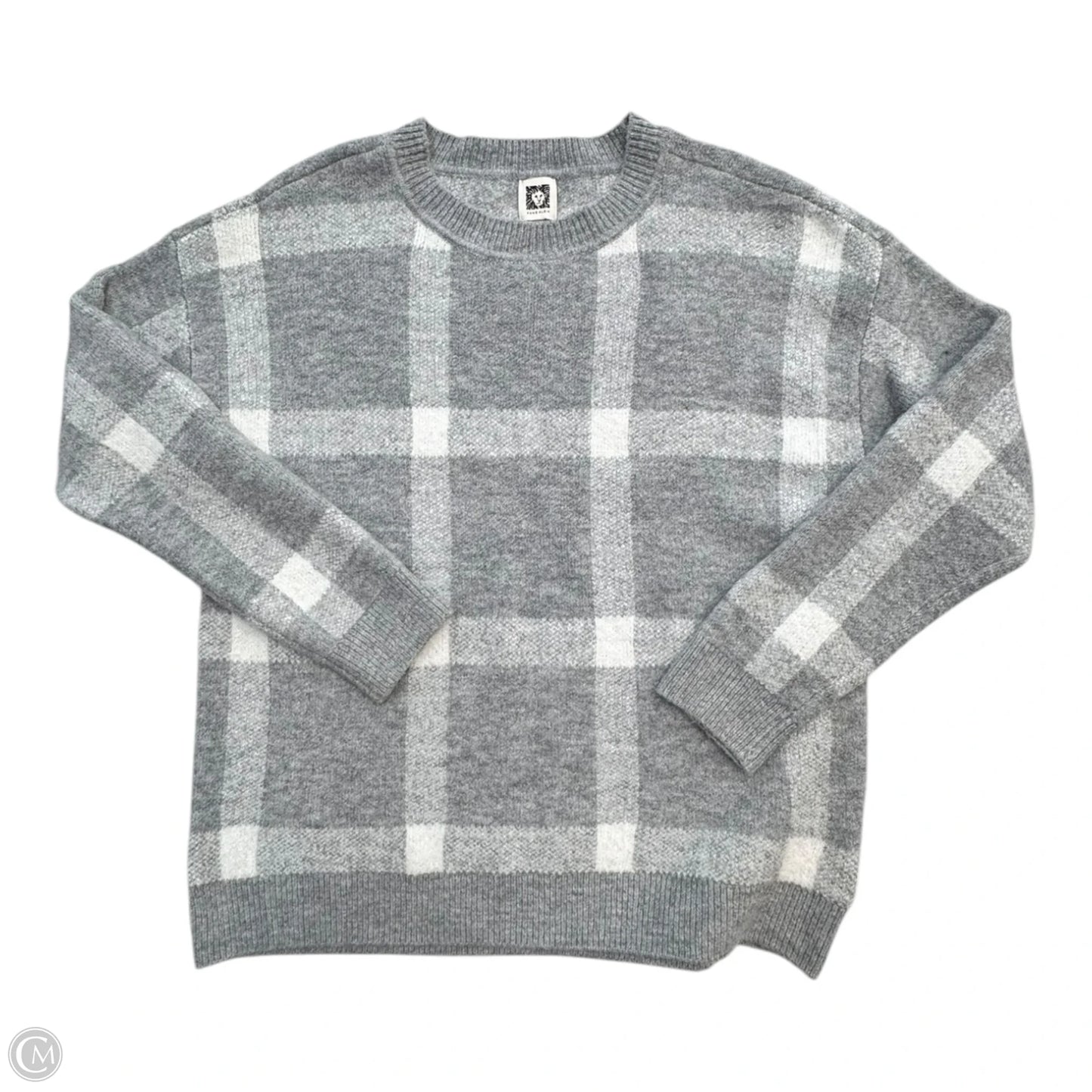Sweater By Anne Klein In Grey, Size: M