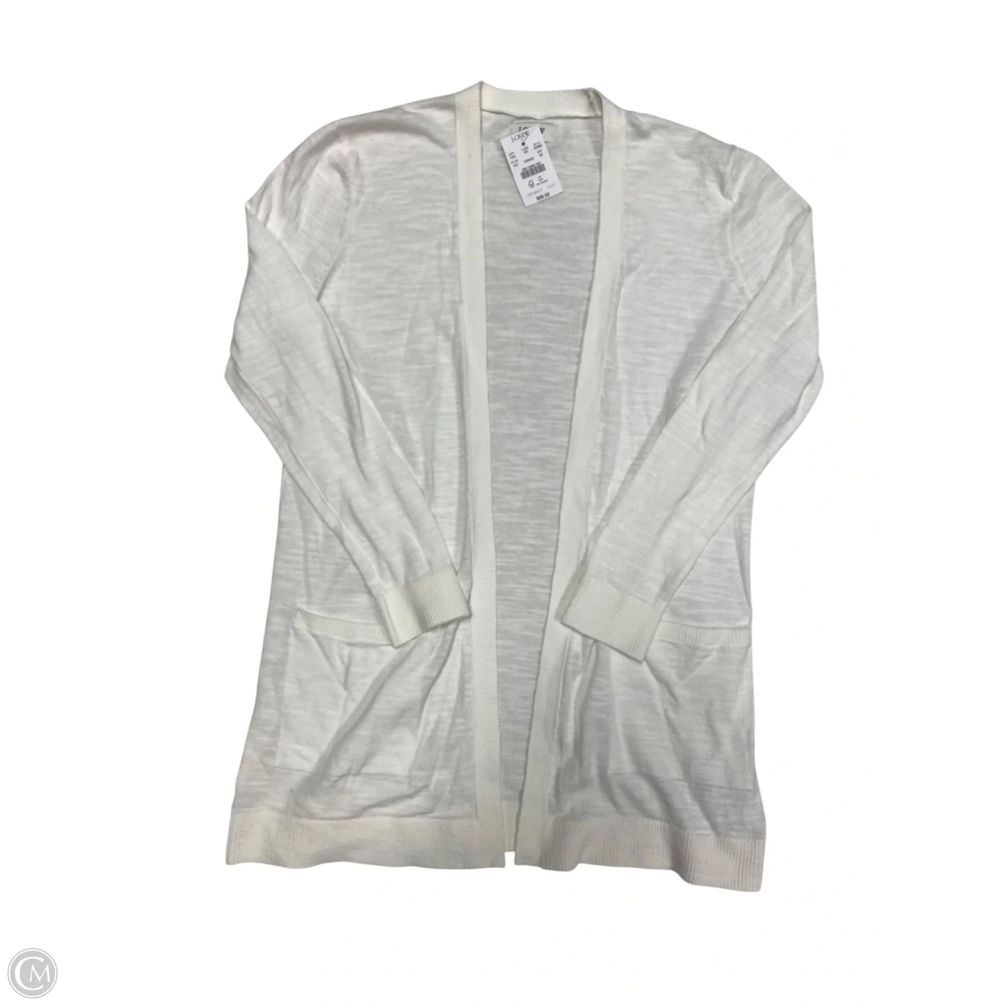 Sweater Cardigan By J. Crew In White, Size: Xs