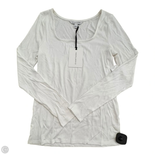 Top Long Sleeve By 41 Hawthorn In White, Size: M