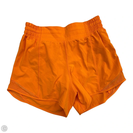 Athletic Shorts By Lululemon In Orange, Size: 6