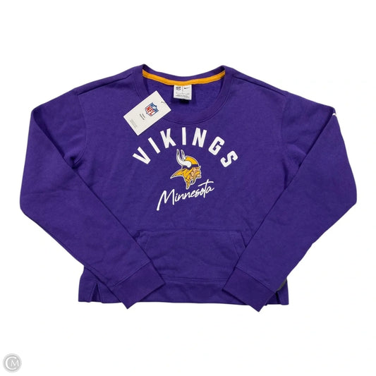 Athletic Sweatshirt Crewneck By Nfl In Purple, Size: S