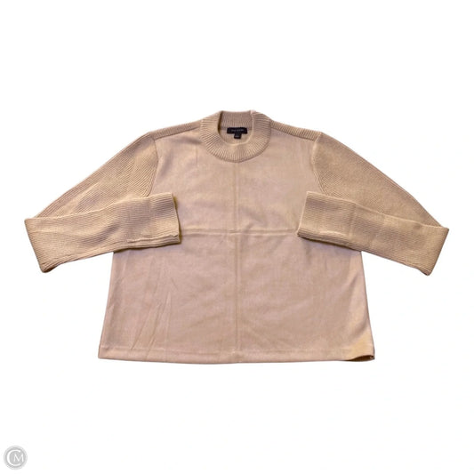 Sweater By Ann Taylor In Tan, Size: L