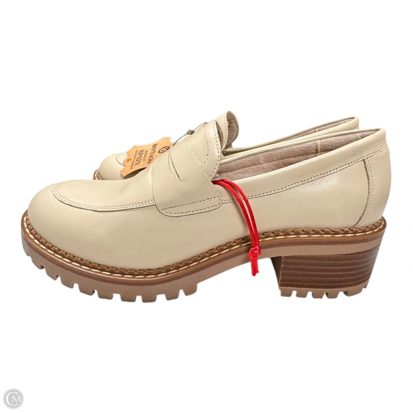 Shoes Heels Block By BERTUCHI In Tan, Size: 9.5
