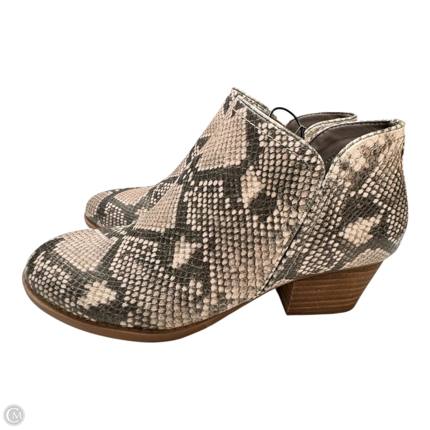Boots Ankle Heels By Fergie In Animal Print, Size: 8.5