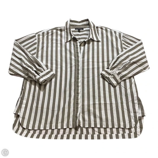 Top Long Sleeve By Banana Republic In Striped Pattern, Size: Xl