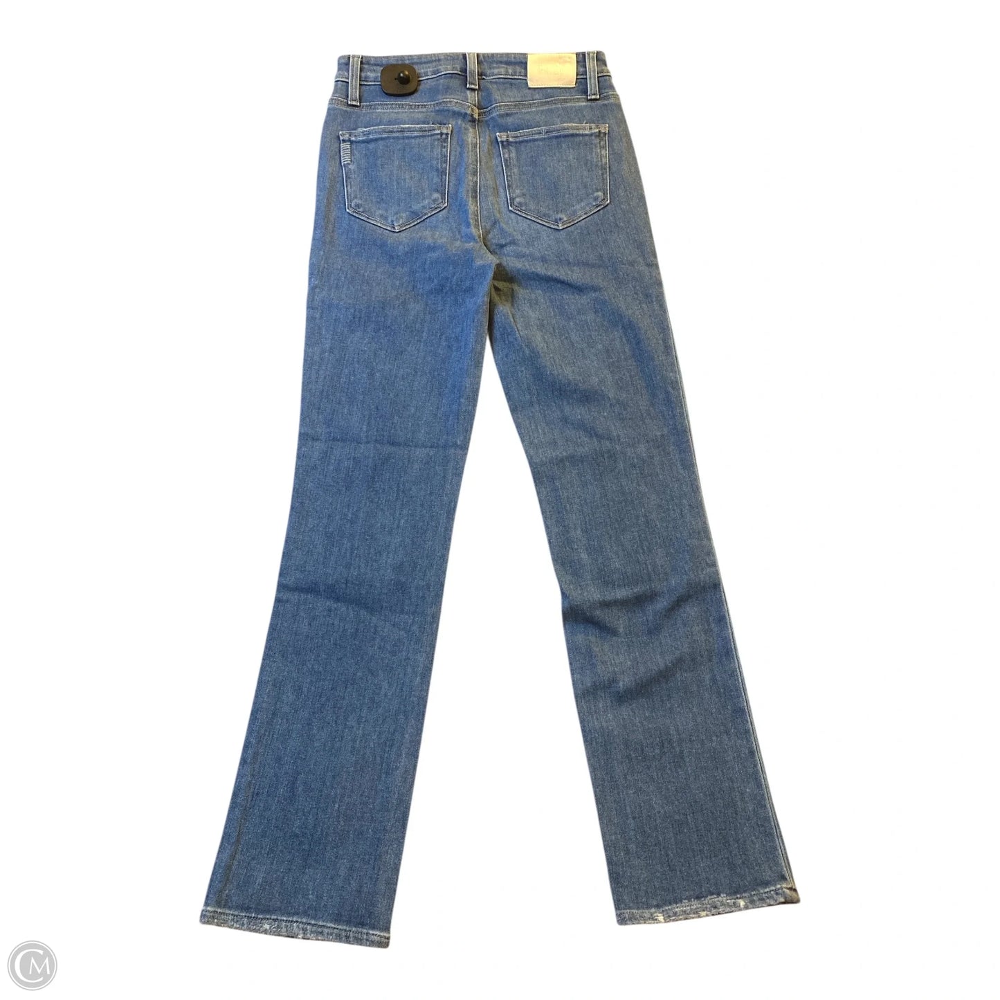 Jeans Straight By Paige In Blue Denim, Size: 4