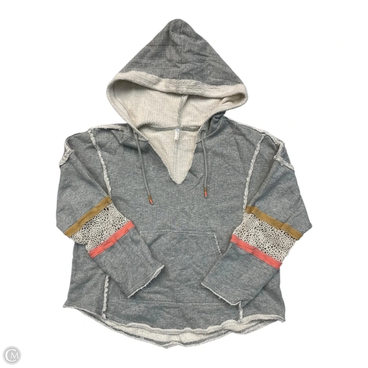 Athletic Sweatshirt Hoodie By Free People In Multi-colored, Size: L
