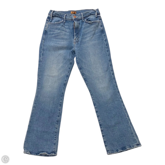 Jeans Flared By Mother In Blue Denim, Size: 8