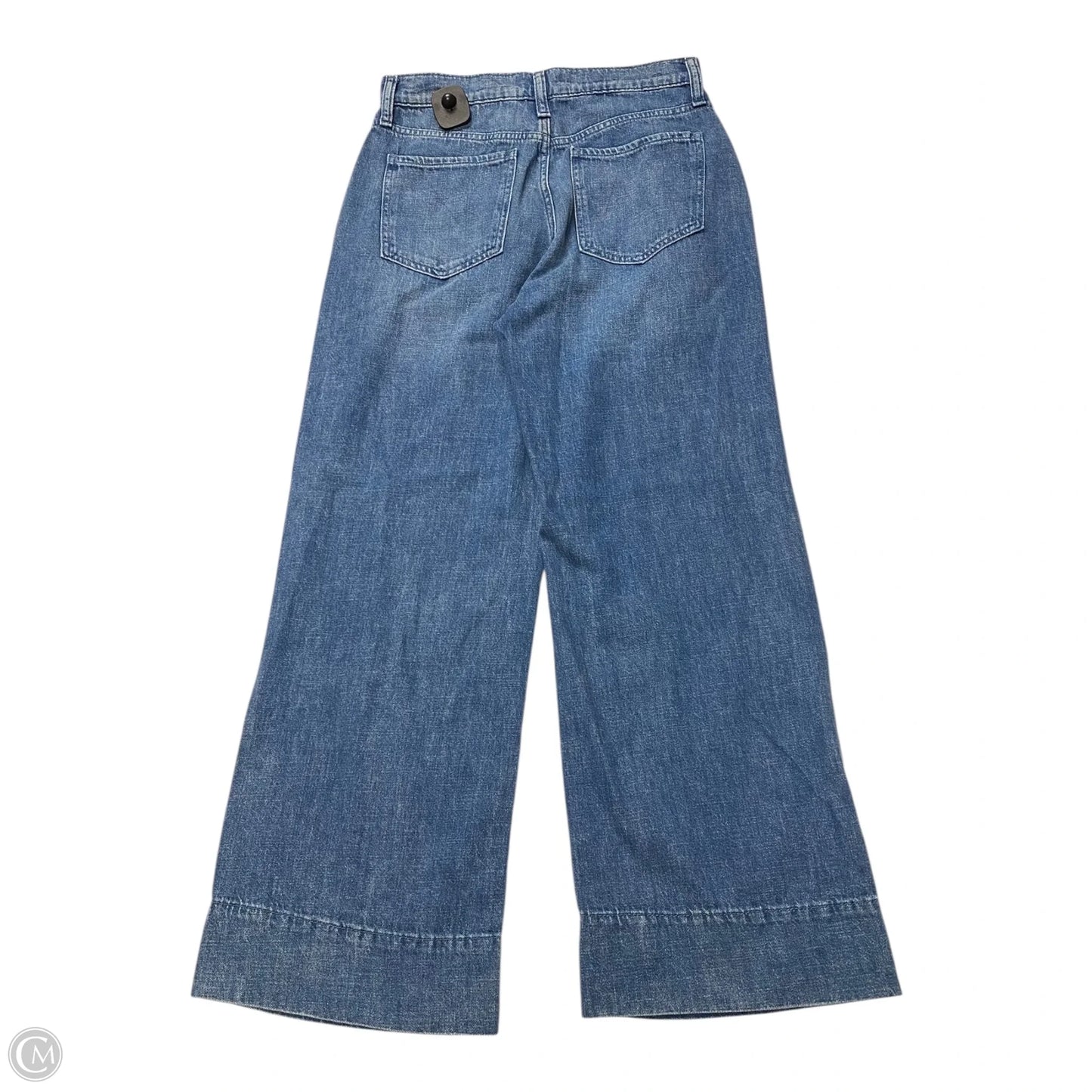 Jeans Wide Leg By Gap In Blue Denim, Size: 4