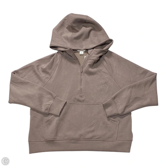 Sweatshirt Hoodie By Rae Mode In Taupe, Size: S