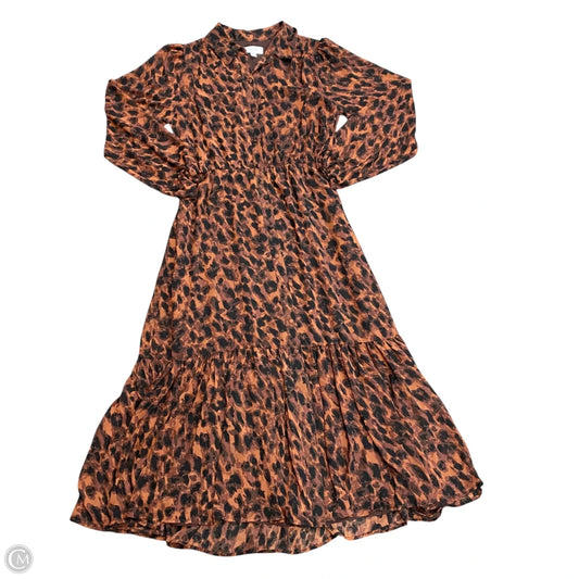 Dress Party Midi By Evereve In Brown, Size: S