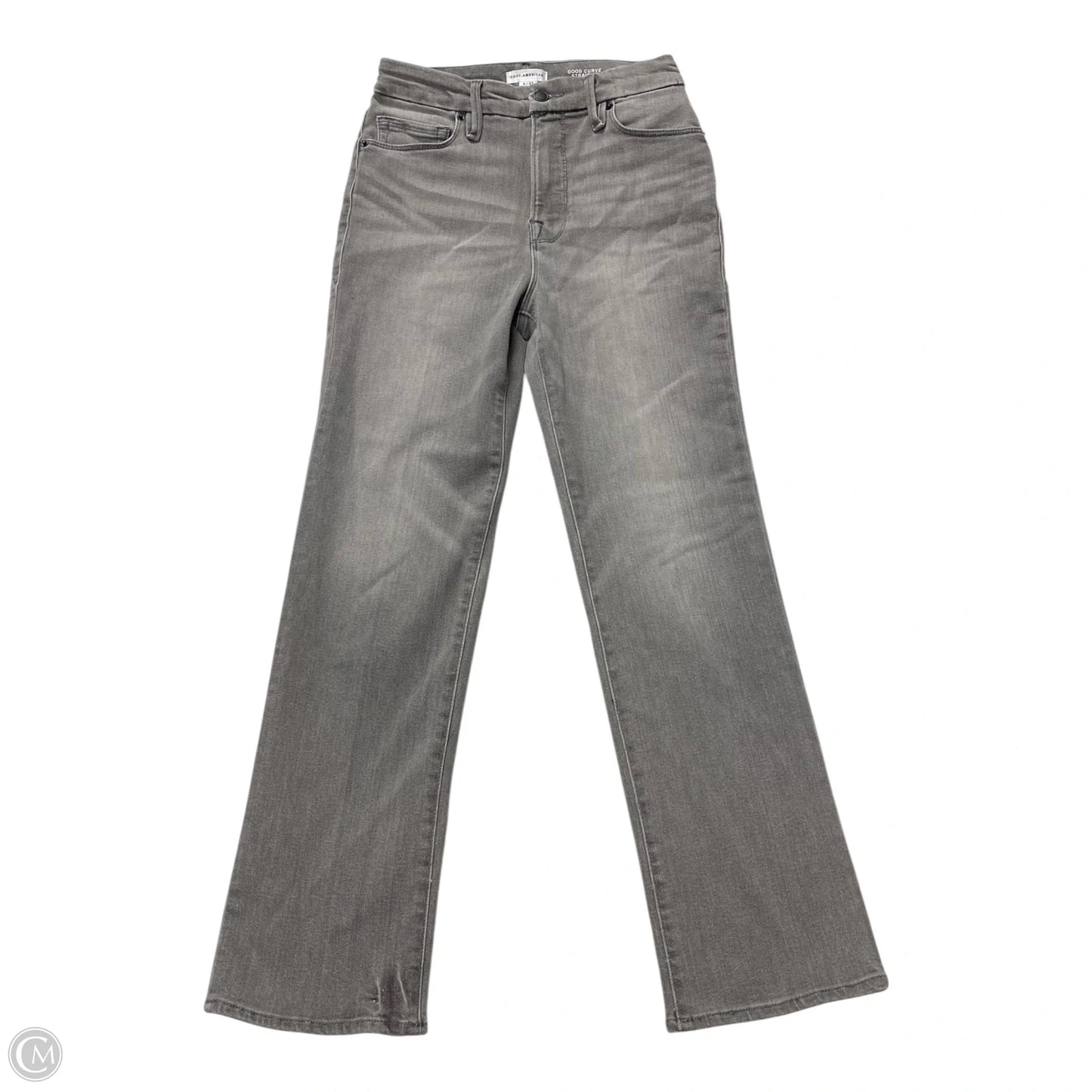 Jeans Straight By Good American In Grey, Size: 4