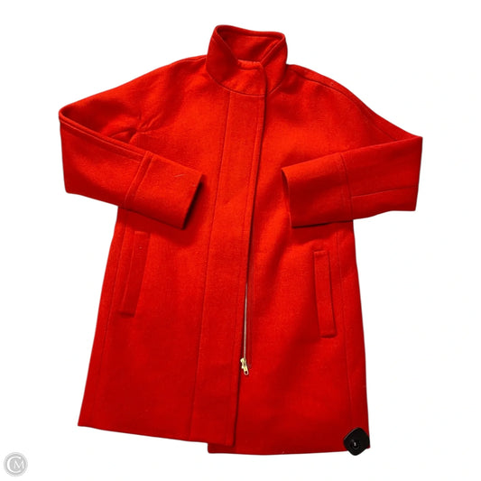 Coat Wool By J. Crew In Red, Size: 4