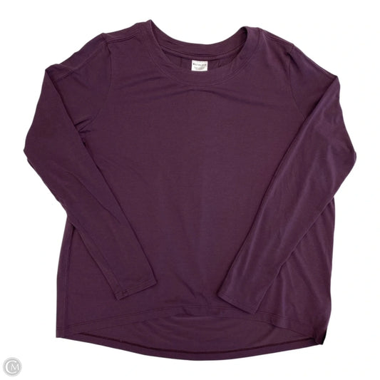 Athletic Top Long Sleeve Crewneck By Athleta In Purple, Size: Xs