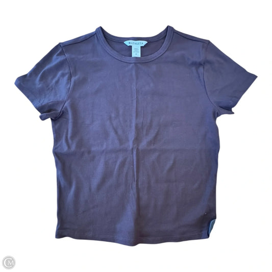 Athletic Top Short Sleeve By Athleta In Brown, Size: M
