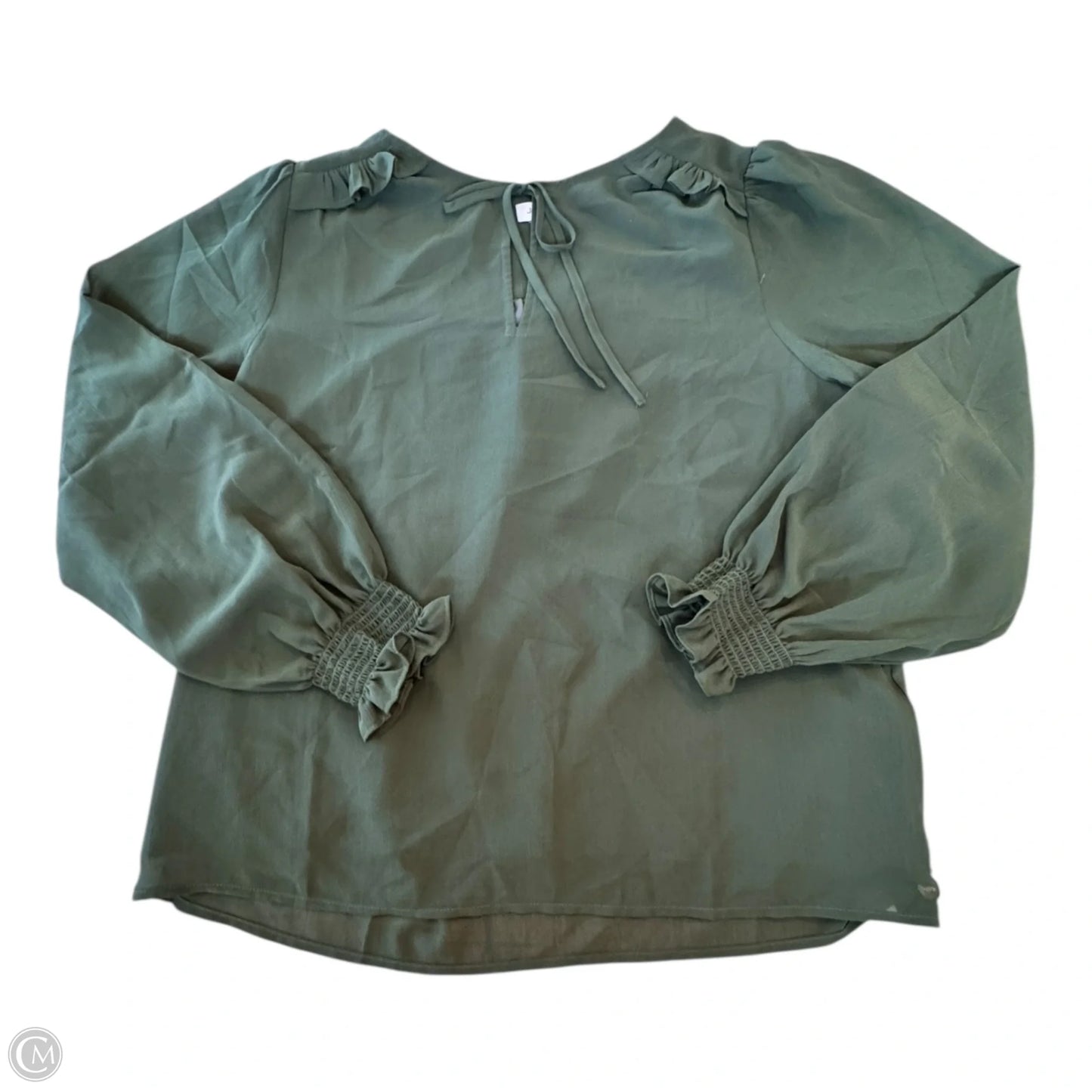 Top Long Sleeve By J. Crew In Green, Size: M