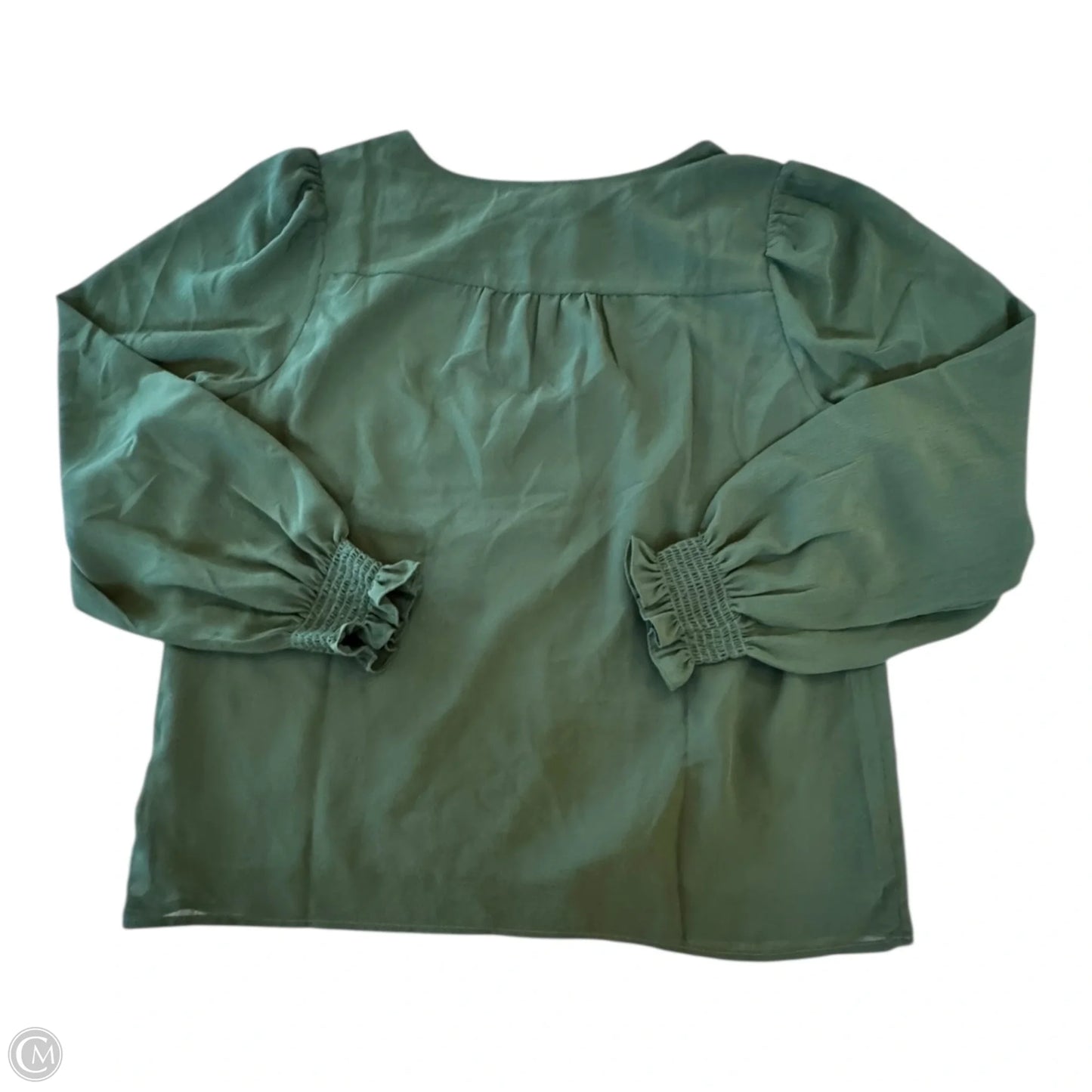 Top Long Sleeve By J. Crew In Green, Size: M