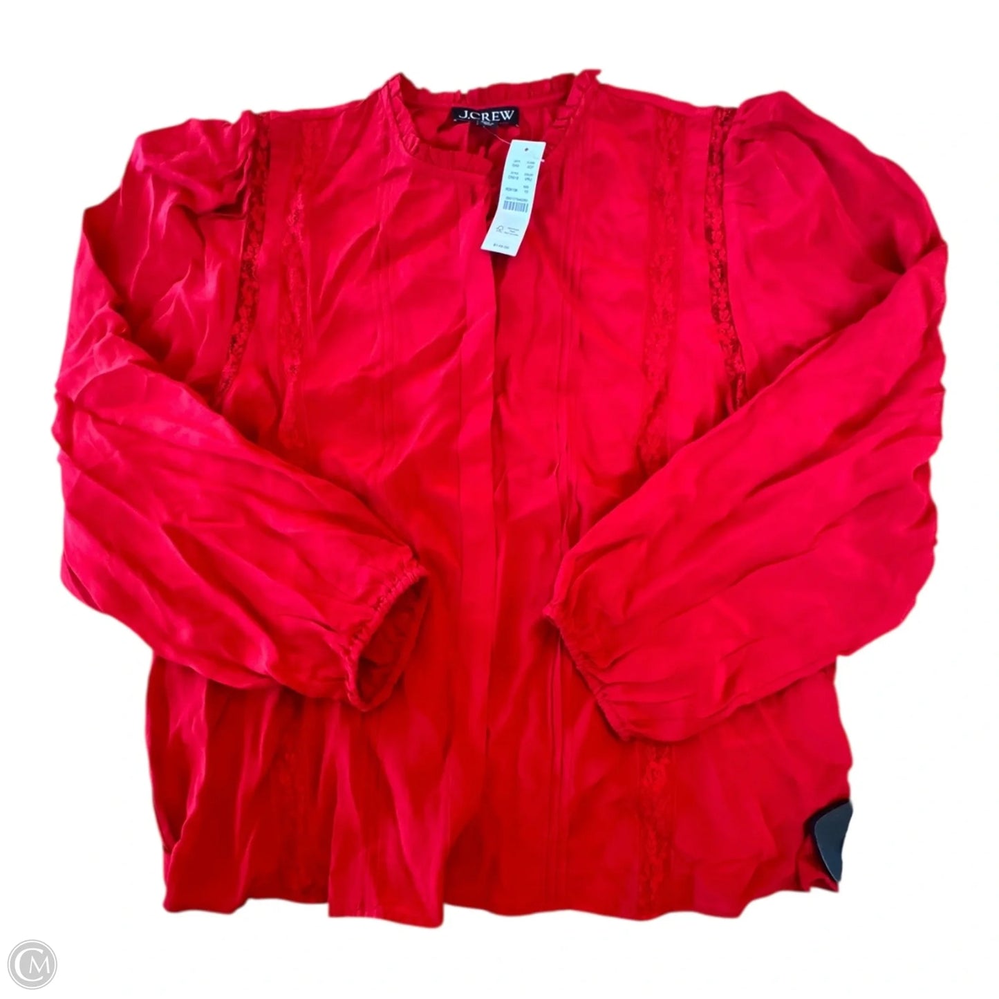 Top Long Sleeve By J. Crew In Red, Size: 10