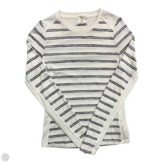 Top Long Sleeve By Rag And Bone In Striped Pattern, Size: Xs
