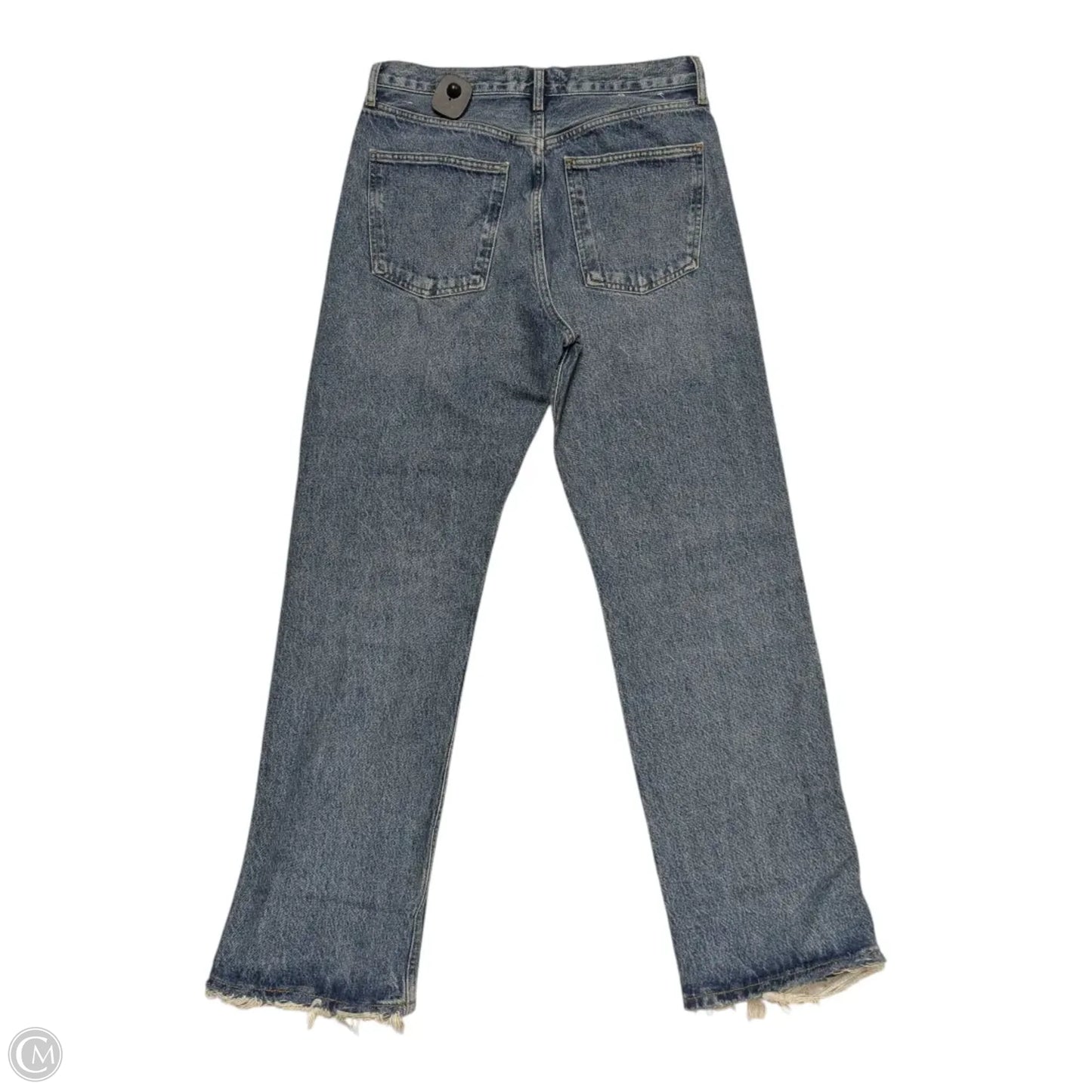 Jeans Wide Leg By Agolde In Blue Denim, Size: 4