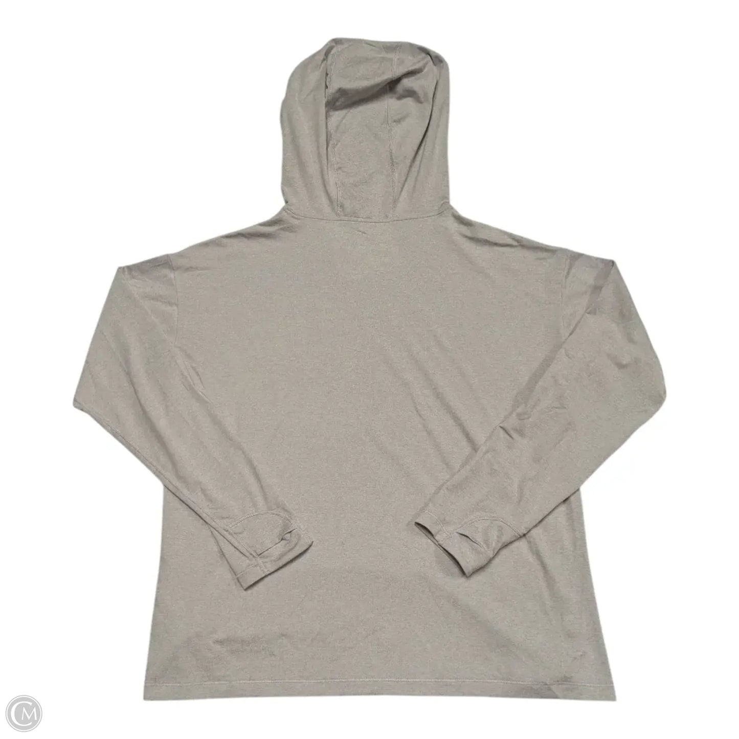 Athletic Top Long Sleeve Hoodie By Athleta In Grey, Size: L