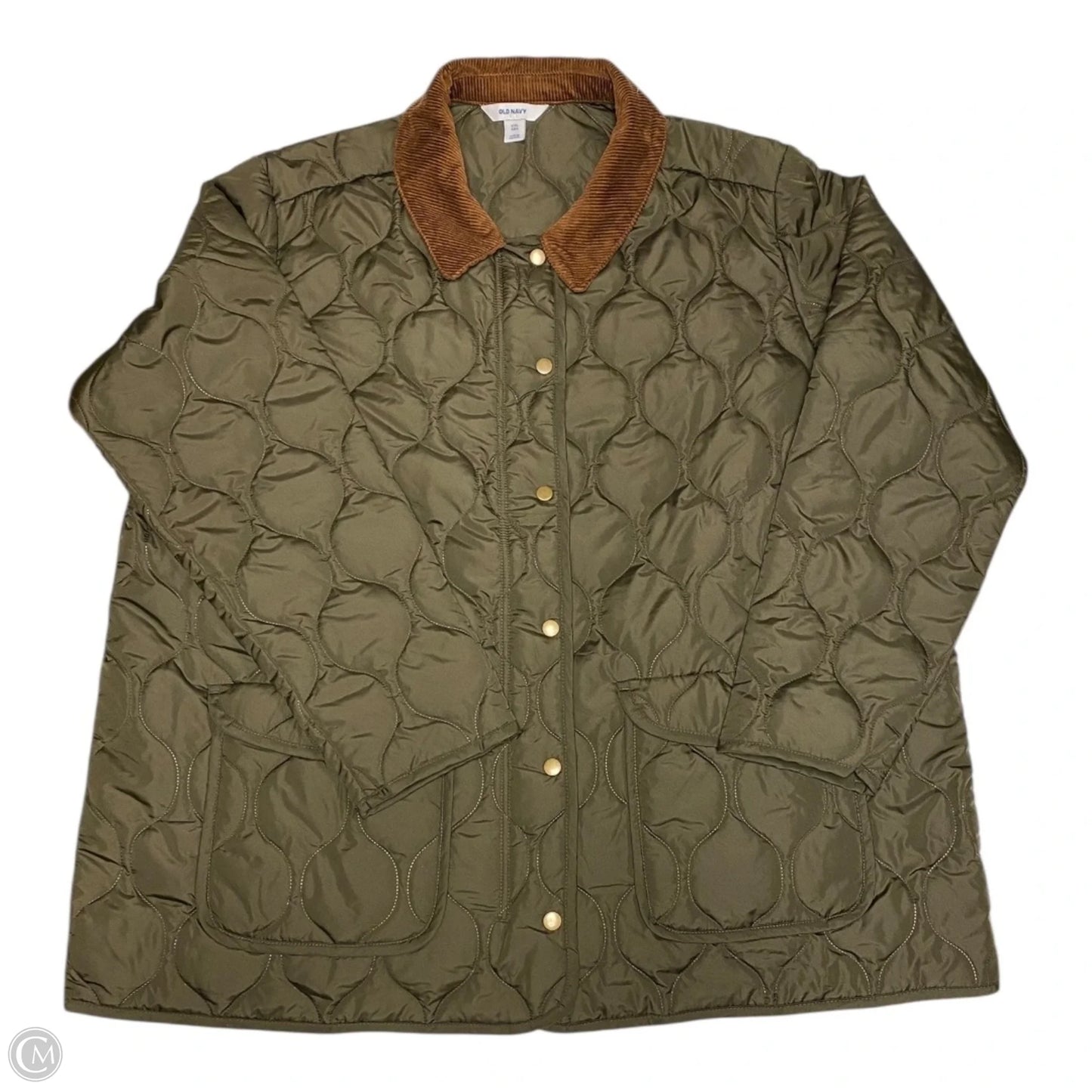 Jacket Puffer & Quilted By Old Navy In Green, Size: Xxl