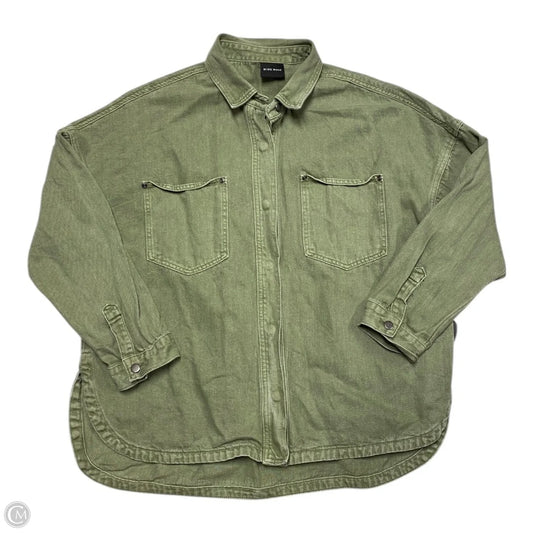 Jacket Shirt By Miou Muse In Green, Size: L