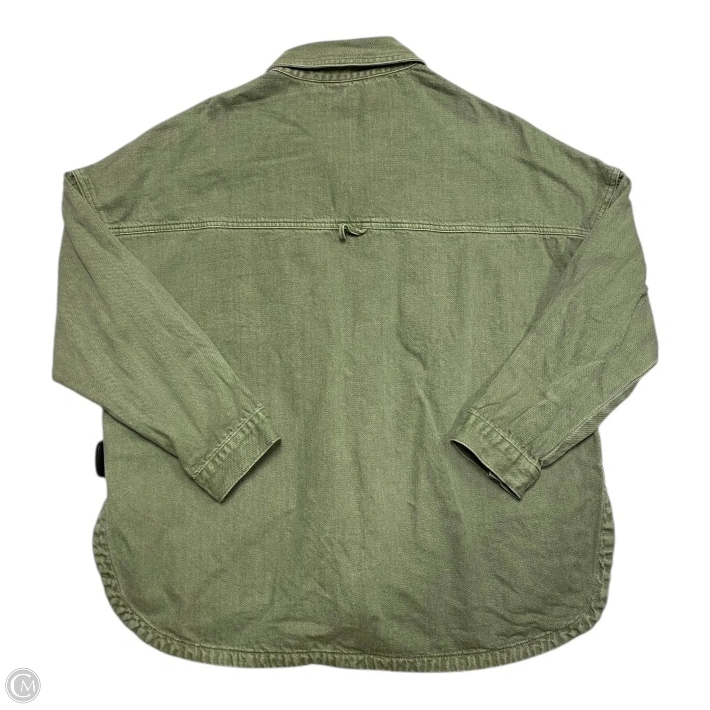 Jacket Shirt By Miou Muse In Green, Size: L