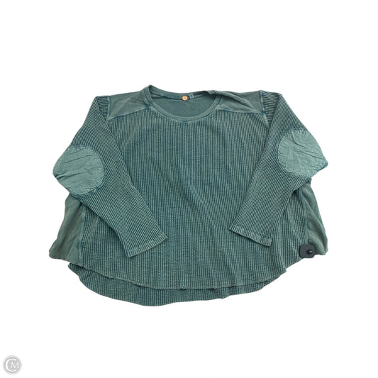 Top Long Sleeve By Free People In Green, Size: M