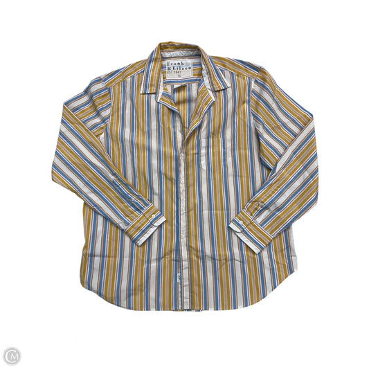 Top Long Sleeve By Frank And Eileen In Multi-colored, Size: Xl