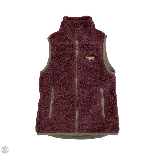 Vest Fleece By L.l. Bean In Purple, Size: Xs