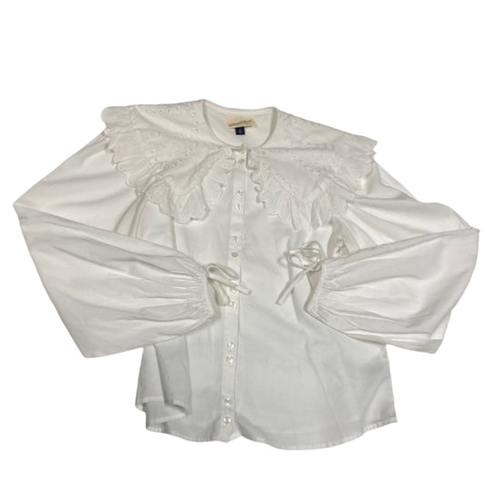 Top Long Sleeve By Universal Thread In White, Size: Xs