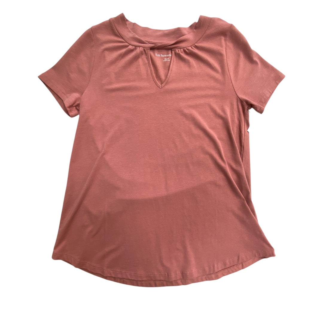 Top Short Sleeve By Soft Surroundings In Pink, Size: Xs