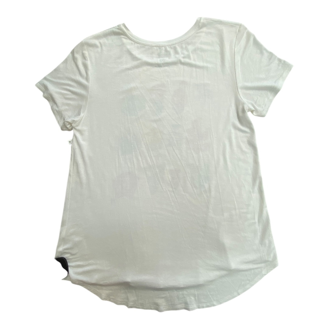 Top Short Sleeve Basic By grace & lace In White, Size: Xs