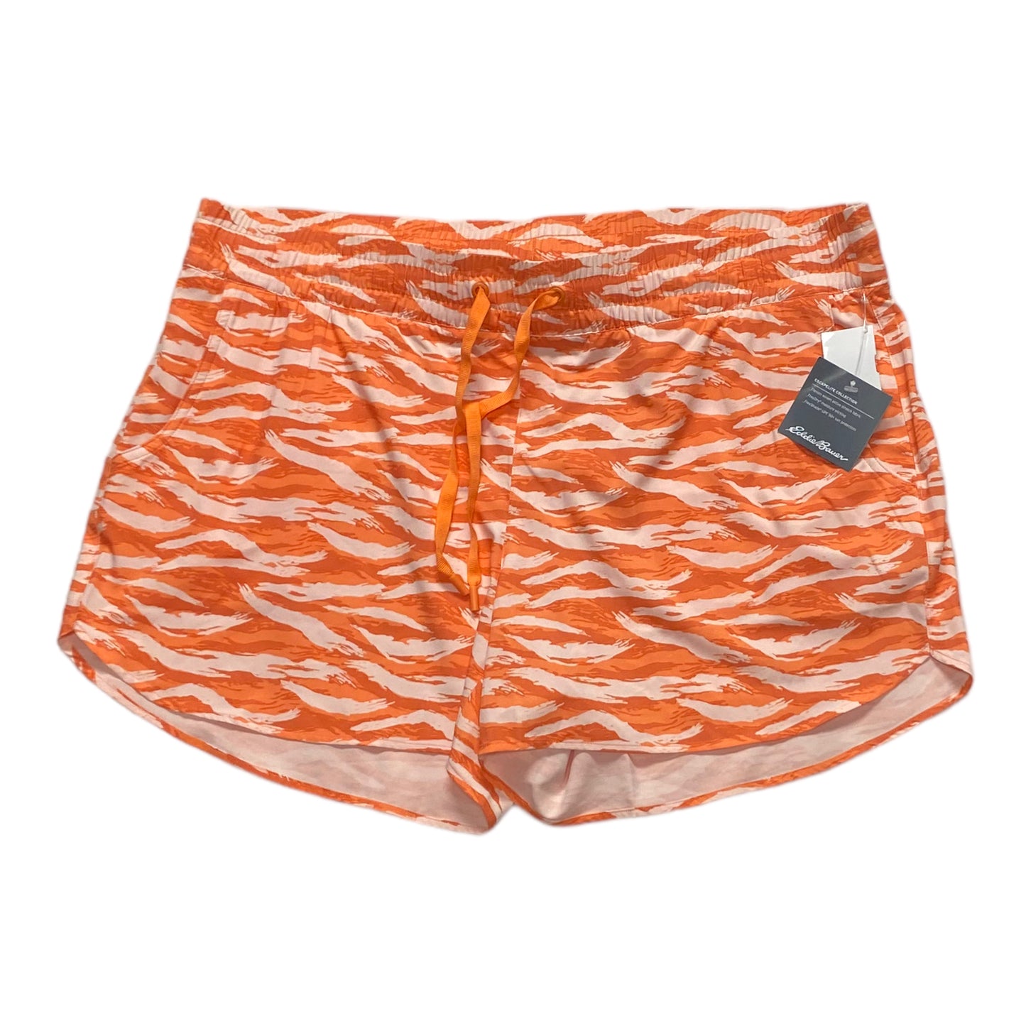 Orange Athletic Shorts Eddie Bauer, Size L