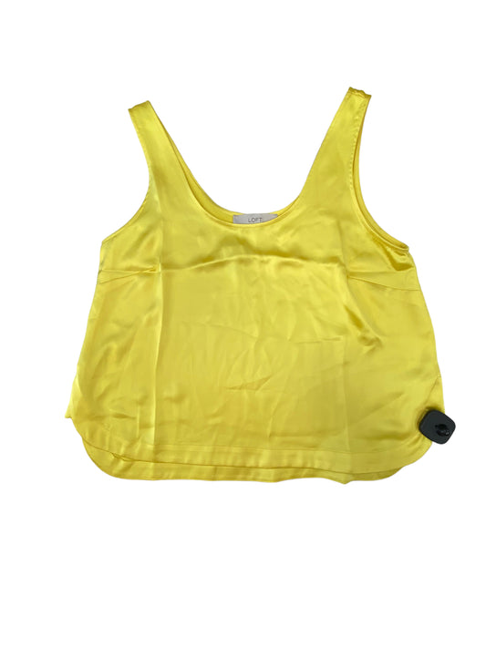 Yellow Top Sleeveless Loft, Size S