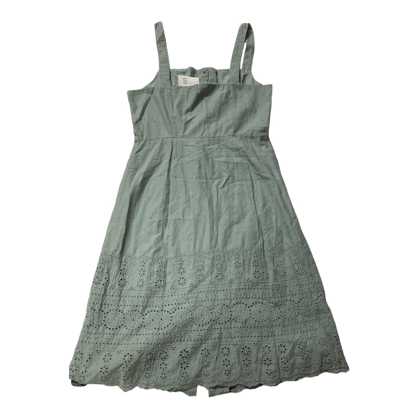 Green Dress Casual Midi Gap, Size 8