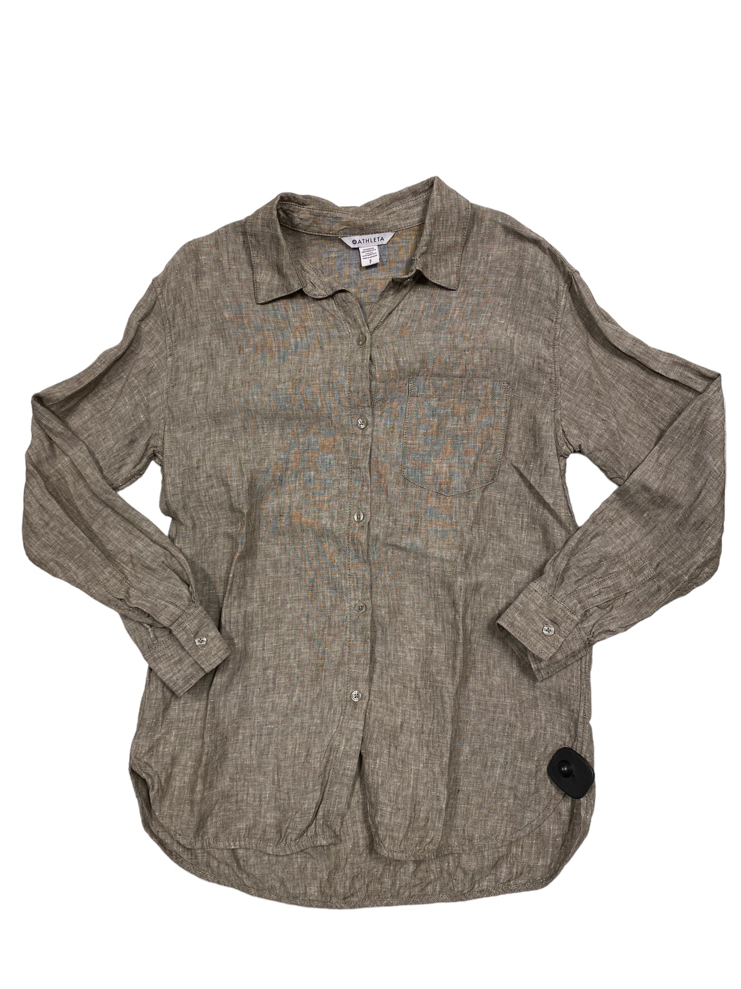 Brown Top Long Sleeve Athleta, Size S