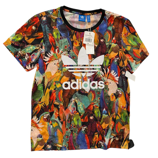 Athletic Top Short Sleeve By Adidas In Multi-colored, Size: S