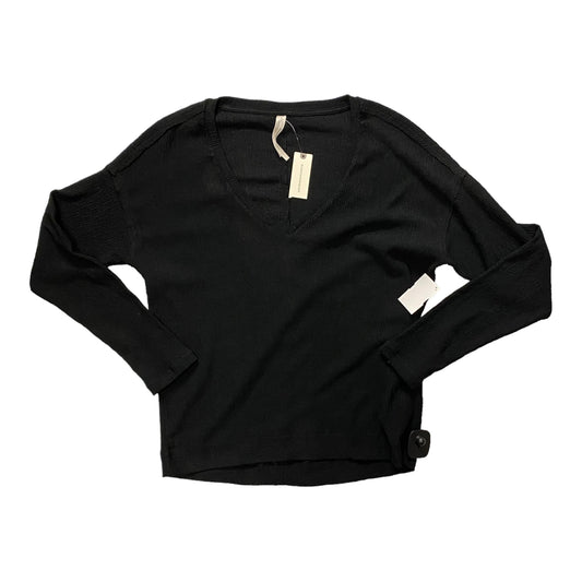 Top Long Sleeve By Anthropologie In Black, Size: S