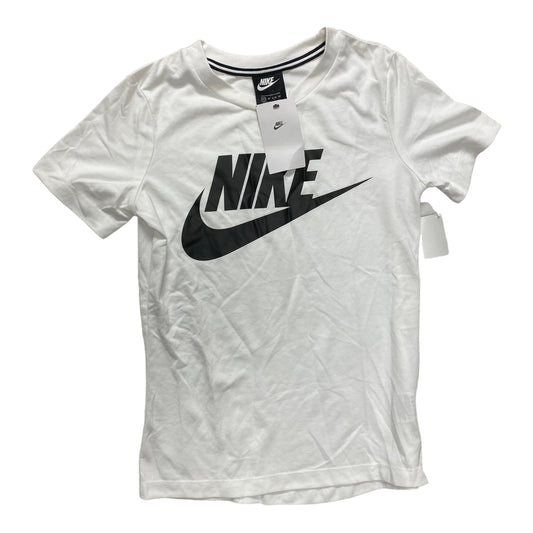 Athletic Top Short Sleeve By Nike In White, Size: Xs