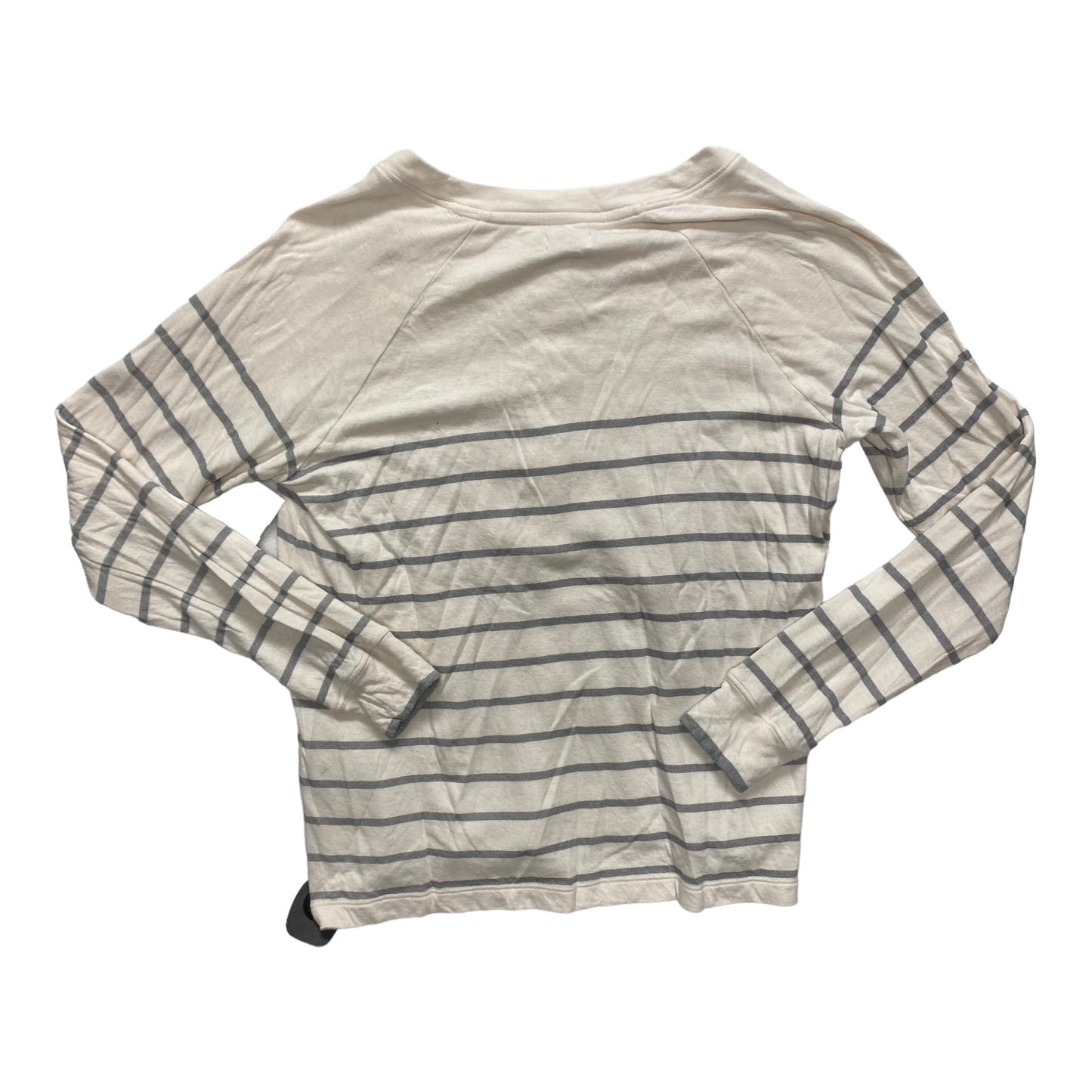 Top Long Sleeve By Faherty In Striped Pattern, Size: M