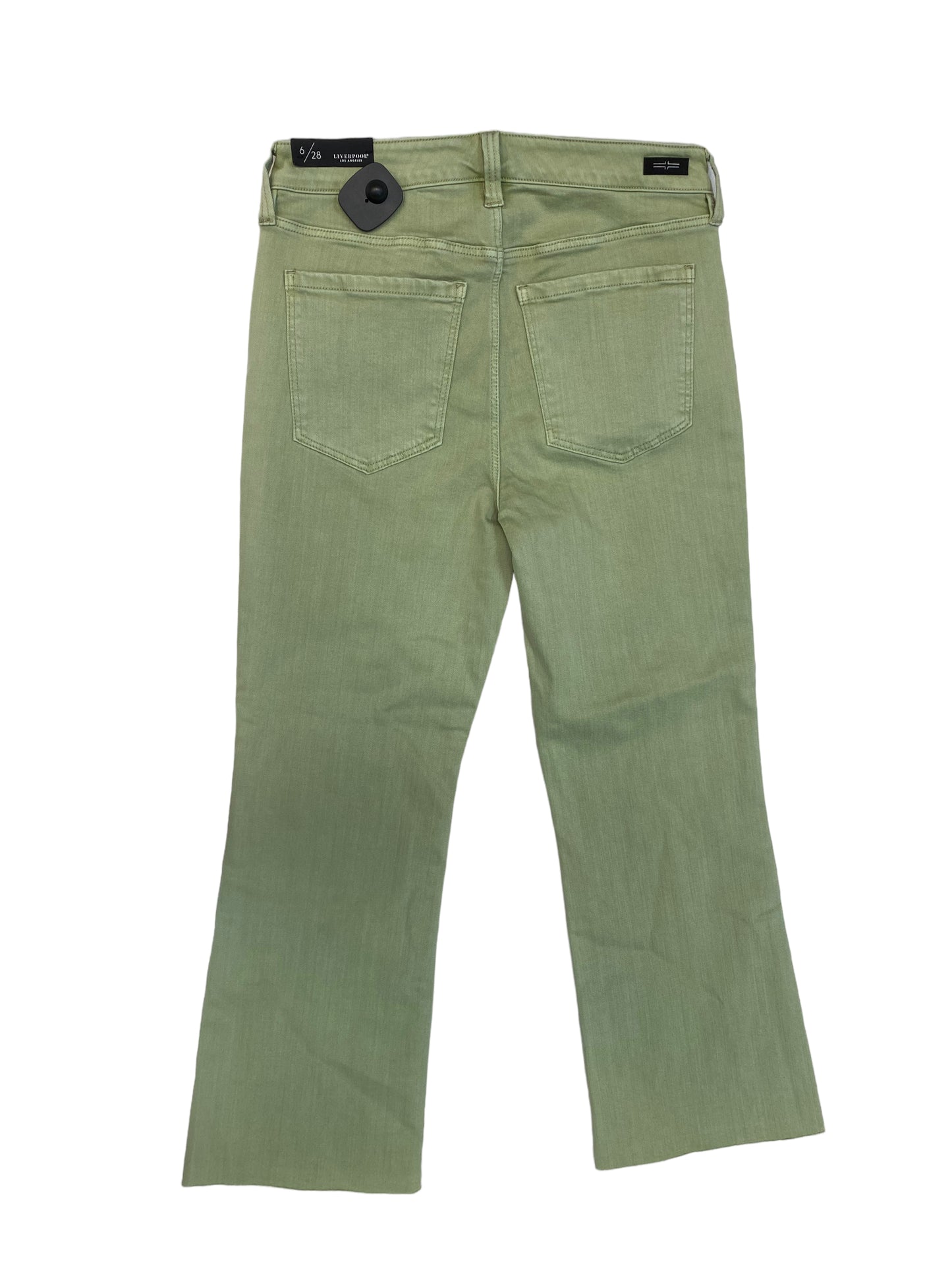 Jeans Straight By Liverpool In Green, Size: 6