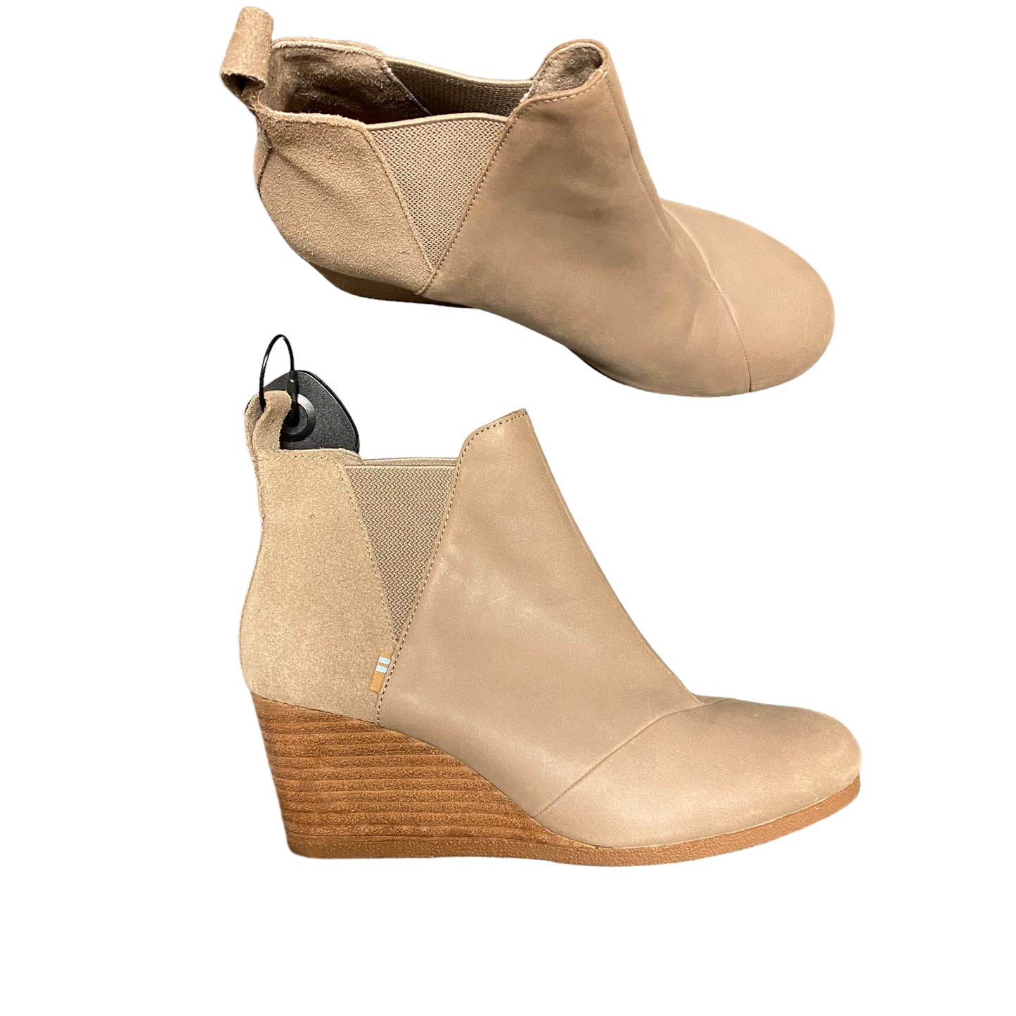 Boots Ankle Heels By Toms In Taupe, Size: 8