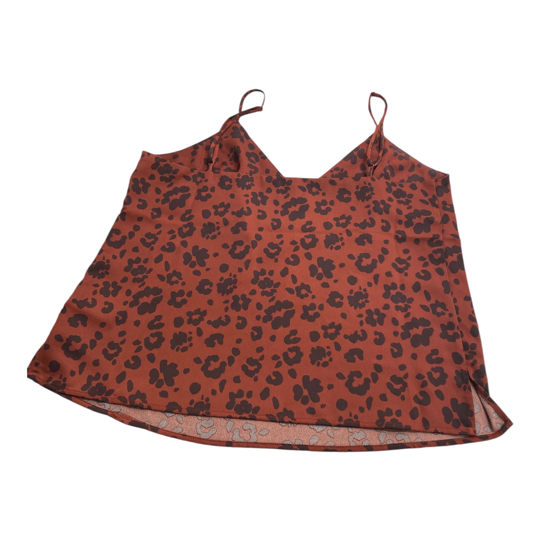 Top Sleeveless By A New Day In Animal Print, Size: S