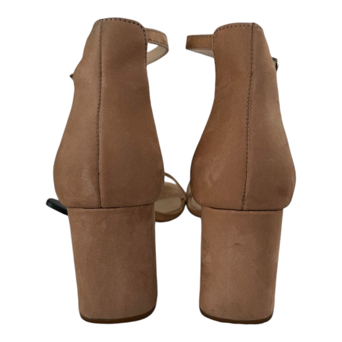 Sandals Heels Block By Steve Madden In Tan, Size: 9.5