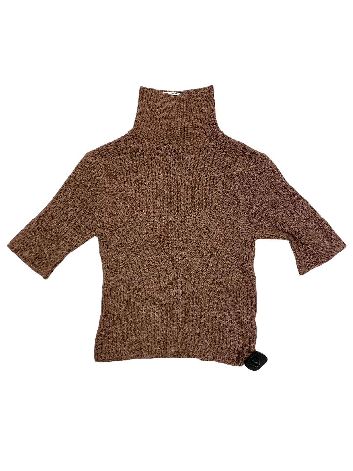 Sweater Short Sleeve By Dress Forum In Brown, Size: M